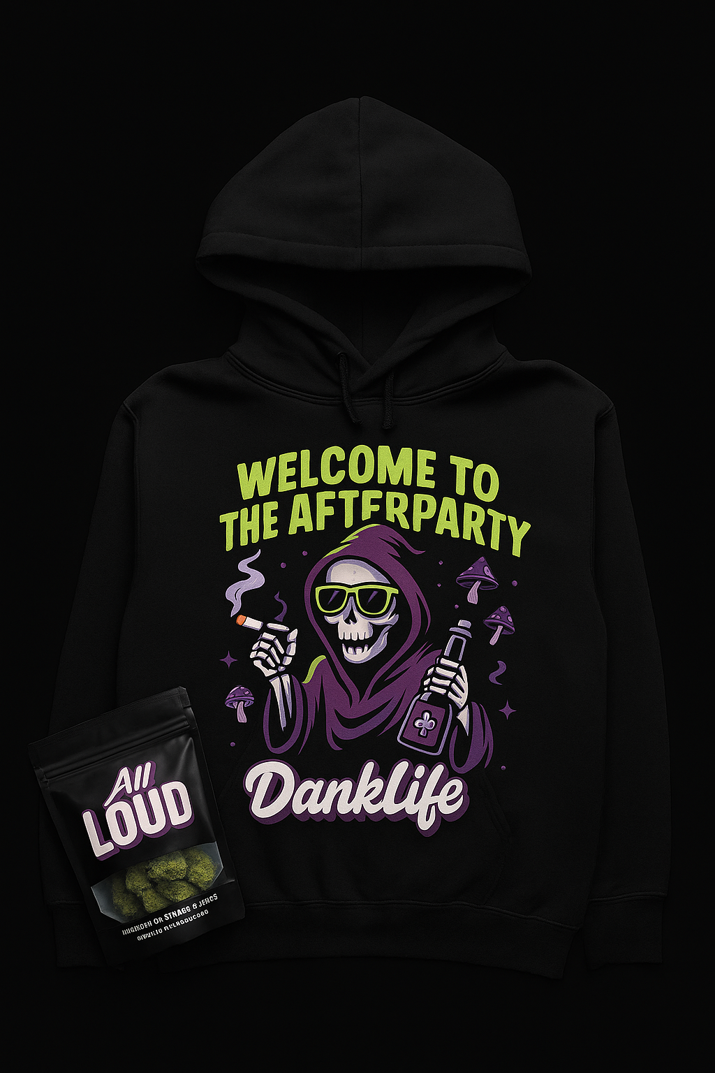 DankLife's Party Hoodies Limited Drop 3.5 of Loud Flower With Purchase